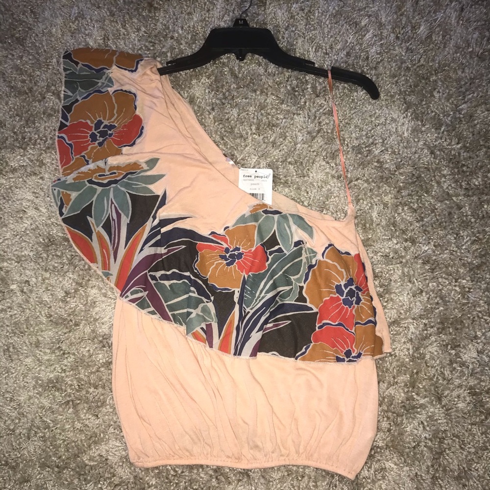 NWT Free People top w tropical floral print